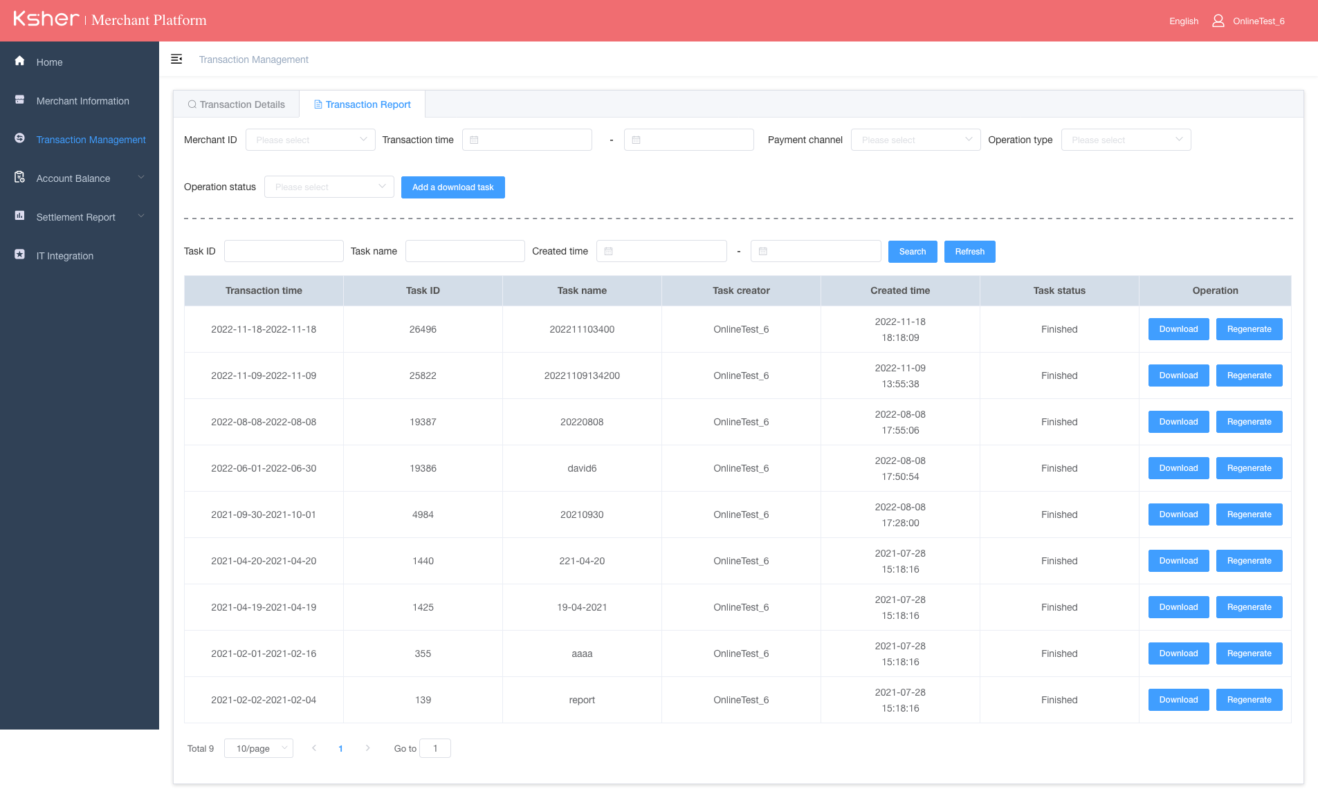 merchant platform transaction report1